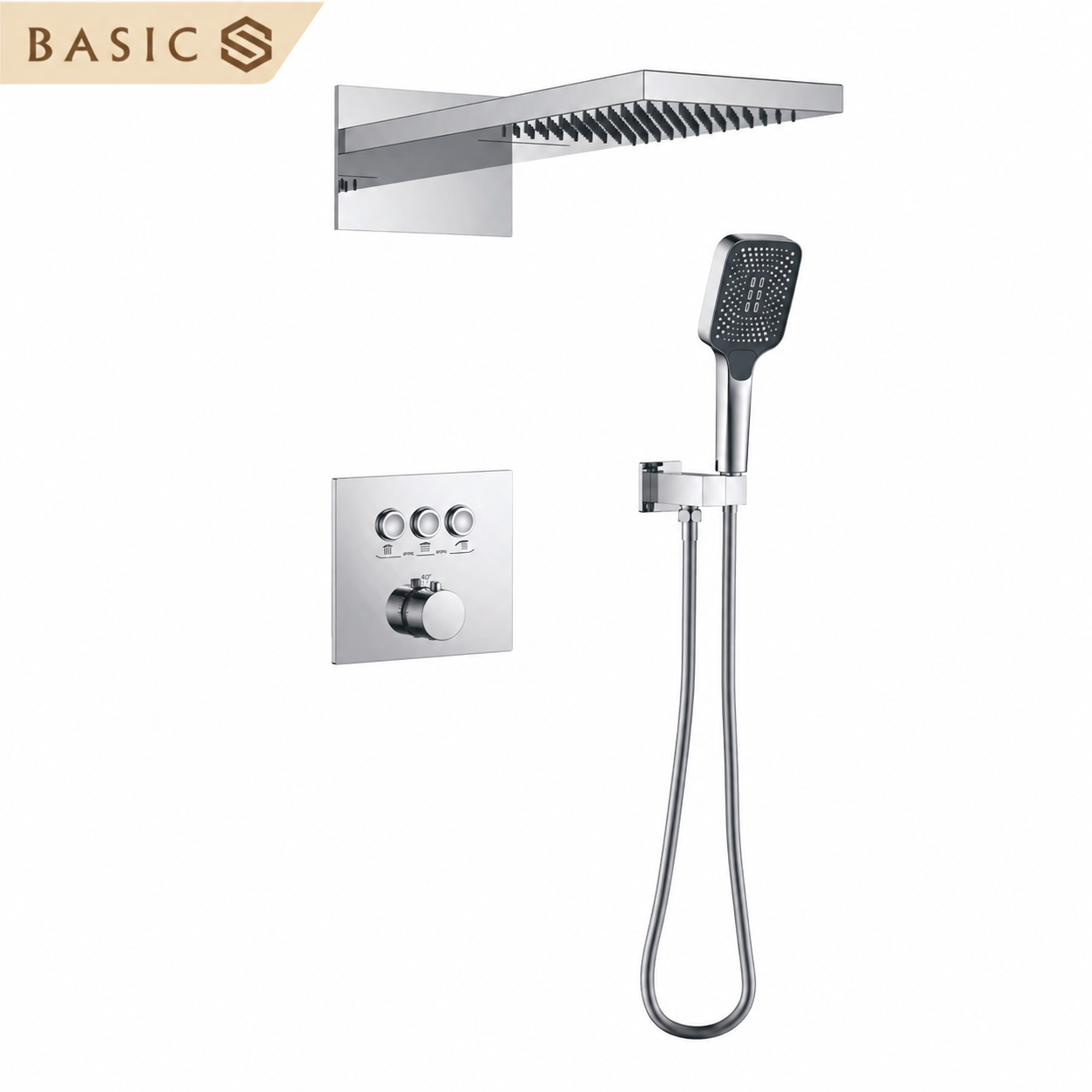 Sen âm tường an toàn nhiệt cao cấp Basic BW-85257 (trọn bộ)