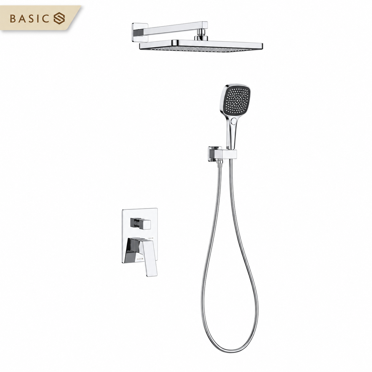 Sen âm tường nóng lạnh Basic BW-88213 màu chrome