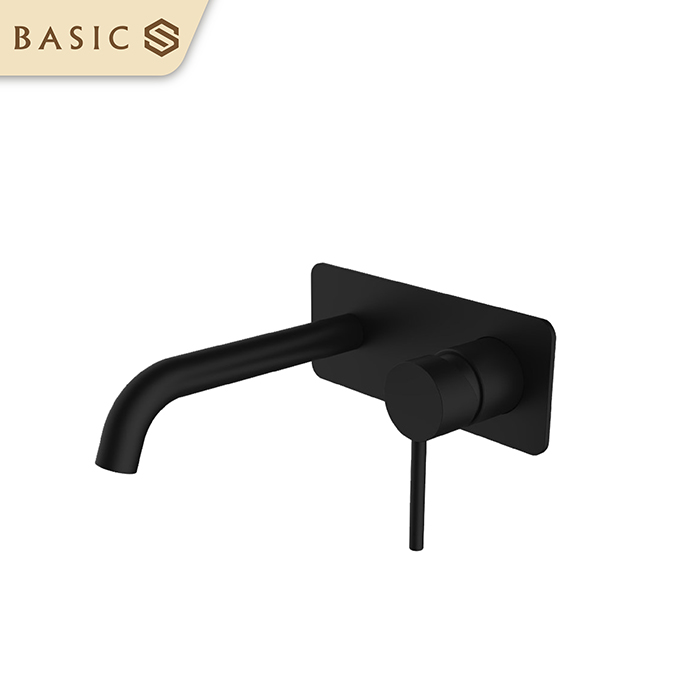 Vòi âm tường nóng lạnh Basic BW-46016B - Màu PVD Đen