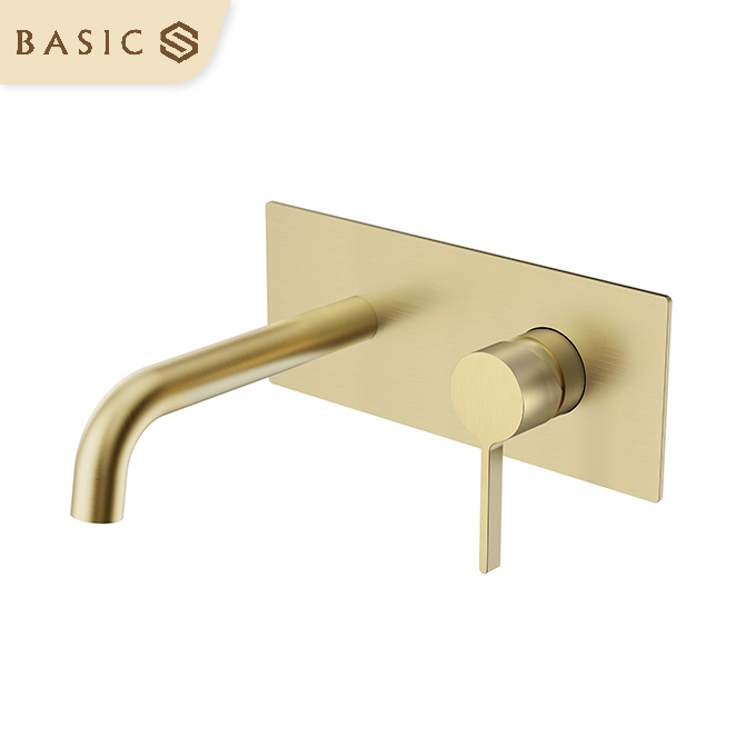 Vòi âm tường nóng lạnh Basic BW-46016G (màu PVD Gold)