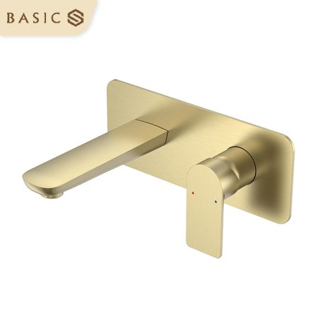Vòi âm tường nóng lạnh Basic BW-46017G màu PVD Gold